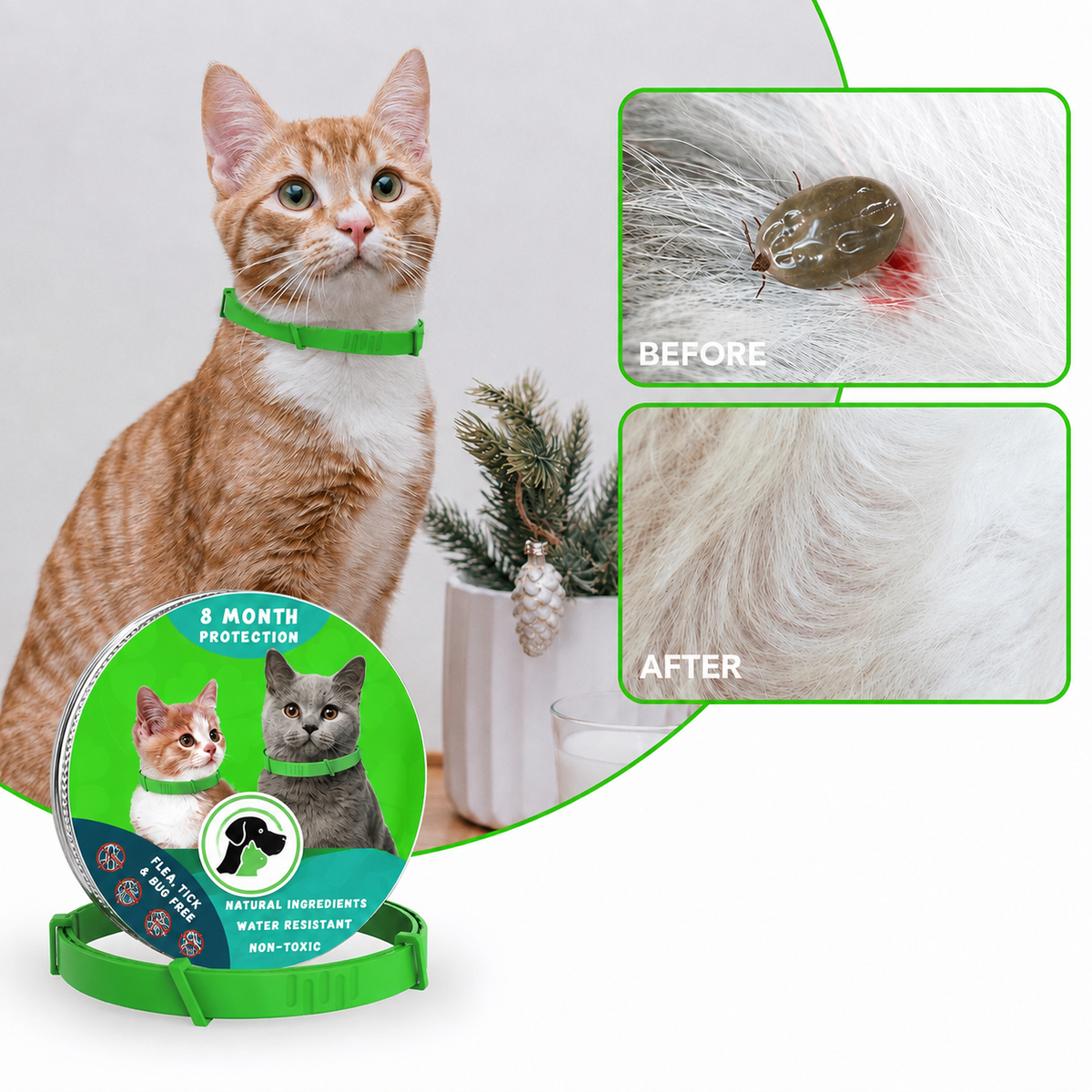 8-Month Flea & Tick Collar for Cats
