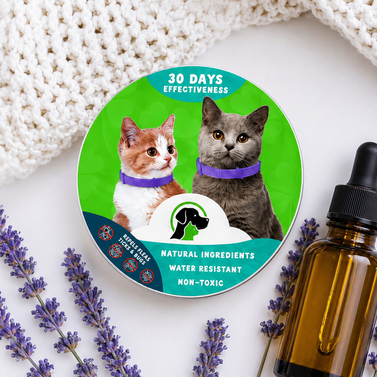 Natural Pheromone Calming Collar for Cats