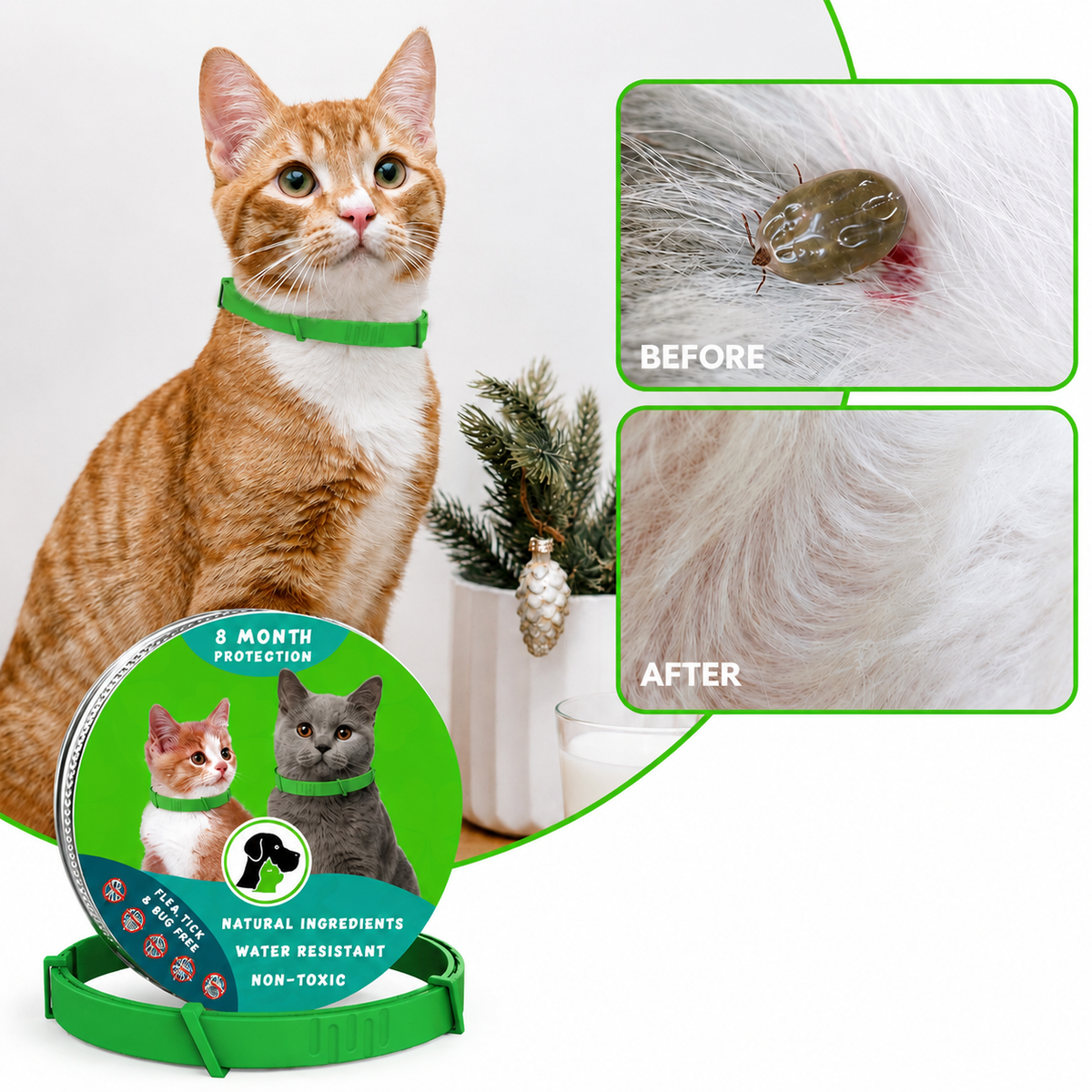 8-Month Flea & Tick Collar for Cats